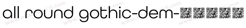 all round gothic-dem字体转换